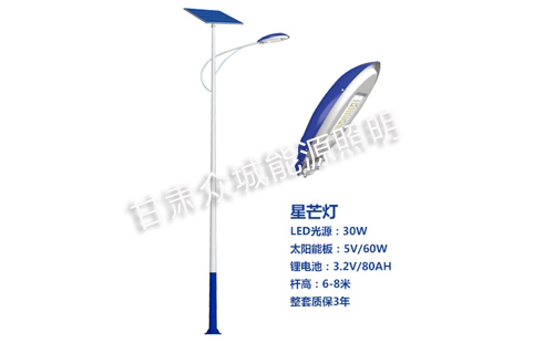 称多太阳能路灯核心技术参数解读